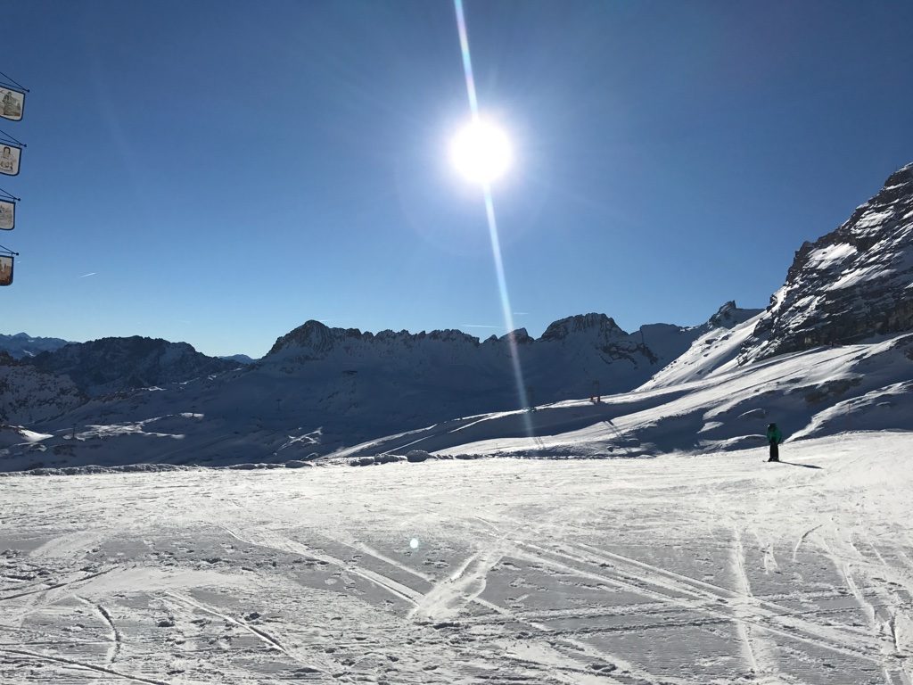 Skifahren auf der Zugspitze